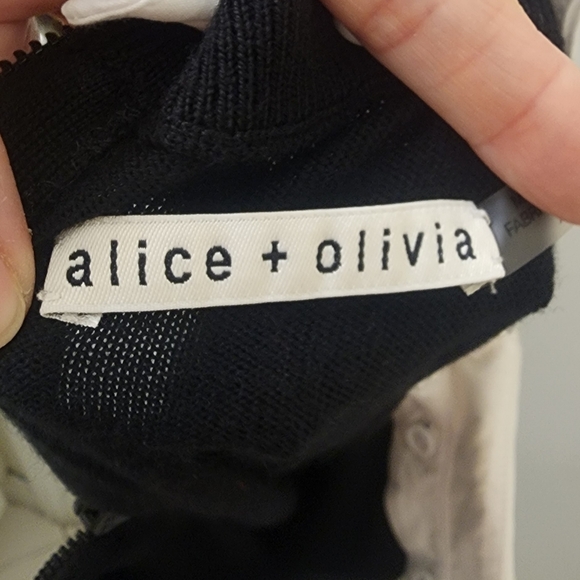 Alice+Olivia Black and Yellow Crown Sweater, Size Extra Small. - Picture 8 of 9